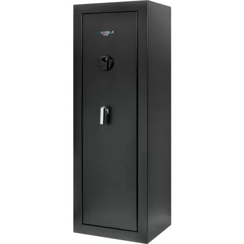 Barska HQ1000 Biometric Keypad Rifle Safe, 19-5/8"W x 16"D x 57"H, Black