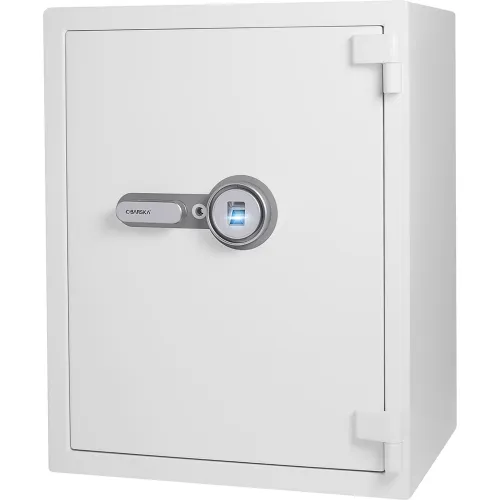 Barska Biometric Fireproof Security Safe, 17-5/16"W x 19-11/16"D x 27-5/8"H, White
