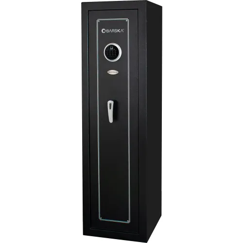 Barska Large Quick Access Biometric Keypad Rifle Safe, 15-7/8"W x 15-1/16"D x 55-1/8"H, Black