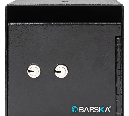 Barska? Dual Key Depository Safe, 6"W x 12"D x 6"H, Black