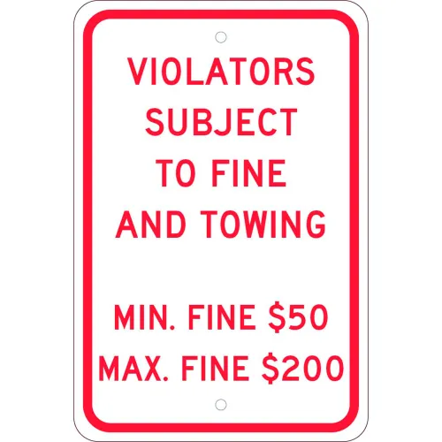 NMC TMS333J Traffic Sign, Reserved Parking Pennsylvania, 18" X 12", White