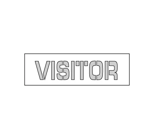 Parking Lot Stencil 15x4 - Visitor