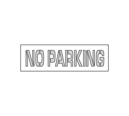 Parking Lot Stencil 67x8 - No Parking