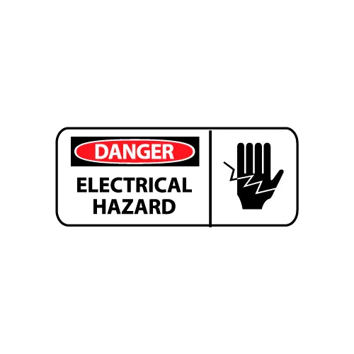 Pictorial OSHA Sign - Plastic - Danger Electrical Hazard