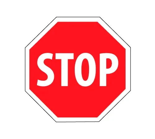 Security Stop Sign - Stop