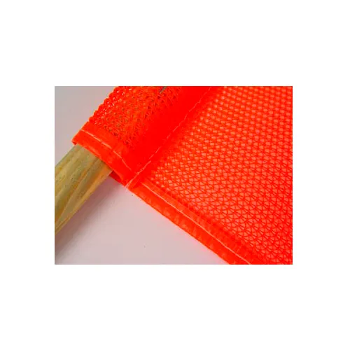 Saf-T-Flag - Mesh, 18" x 18" Flag, 27" Wooden Handle