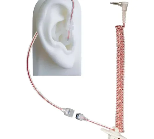 Earphone Connection Micro Sound EP-MS1A-C Earpiece, 1A Tubeless, Listen Only, 3.5mm, Clear