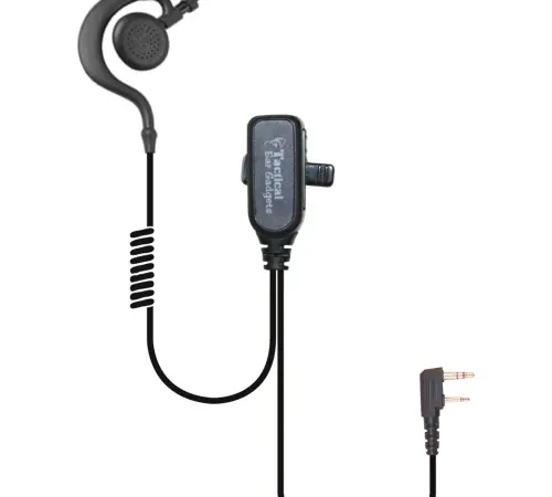 Ear Phone Connection Owl Lapel Microphone With Over The Ear Speaker for Kenwood Radios, EP201
