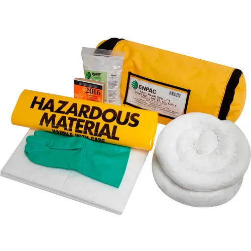 ENPAC Fast Pack Spill Kit - Oil Only, 5 Gal. Capacity, Yellow, 1302-YE
