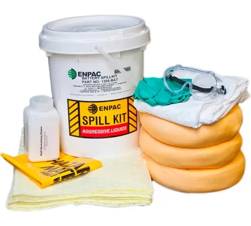 ENPAC® 5 Gallon Pail Battery Acid Spill Kit, 1305-BAT