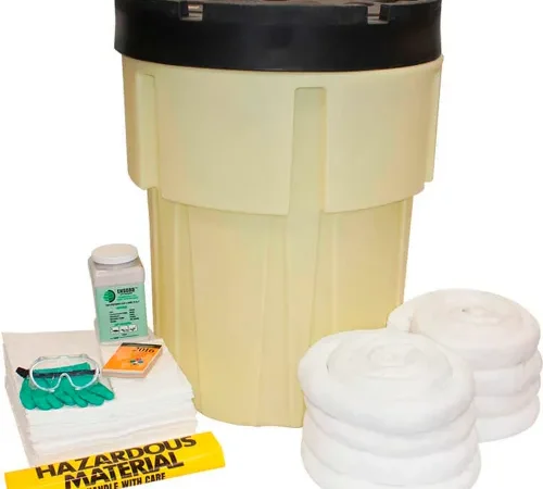 ENPAC 95 Gallon SpillPack Spill Kit, Oil Only, Easy-Off Lid, Yellow, 1492-YE