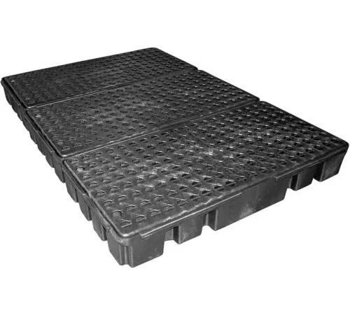 ENPAC® Black Diamond 6 Drum Spillpallet 5115-BD - Low Profile - 3000 Lb. Cap.
