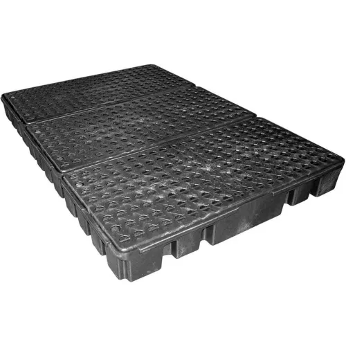 ENPAC® Black Diamond 6 Drum Spillpallet 5115-BD - Low Profile - 3000 Lb. Cap.