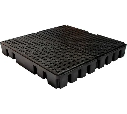 ENPAC Black Diamond 4 Drum Spillpallet 5116-BD - Low Profile - 2000 Lb. Cap.