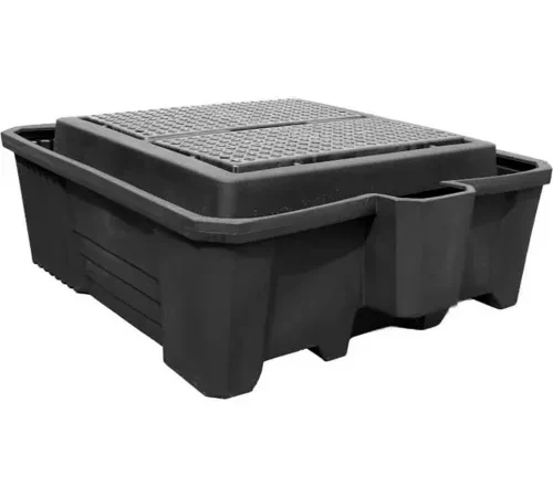 ENPAC? Black Diamond IBC Containment Pallet 5469-BD-D with Drain - 3000 Lb. Cap.