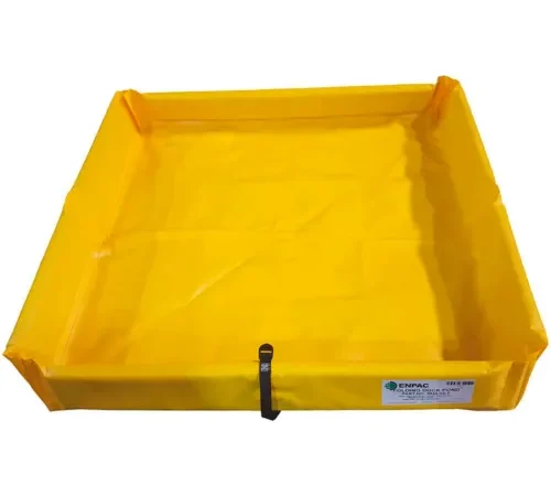 ENPAC Folding Duck Pond Mini-Berm Containment, 3' x 3' x 6", 5633-YE-F