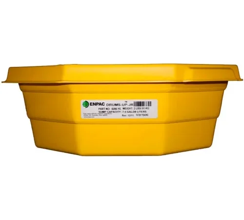 ENPAC? 8200-YE Drums-Up Jr." - 7-1/2" x 21-1/2" Top Dia. - 7.5 Gallon Cap.