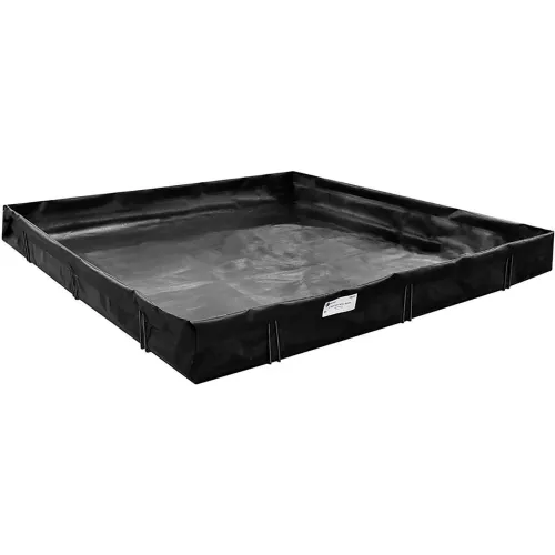 Black Diamond L-Bracket Spill Containment Berm, 40'L x 10'W x 12"H, Black