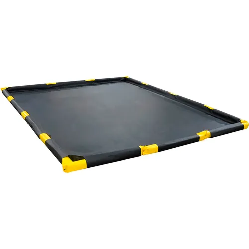 Black Diamond Stinger Spillpal Foam Wall Spill Containment Berm, 30'L x 12'W x 4"H, Black