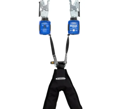 Dual-leg fall protection lanyard with snap hooks