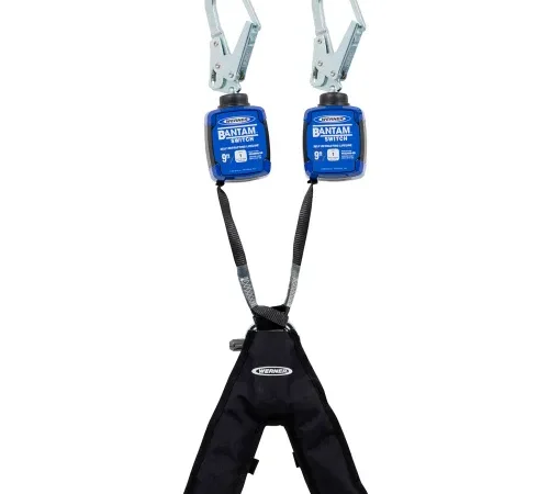 Dual-leg fall arrest lanyard with hooks