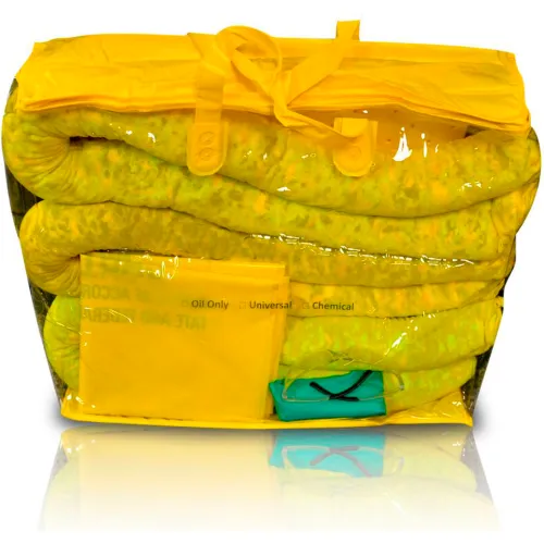 Spilfyter Grab & Go Hazmat Zipper Bag Spill Kit (Absorbs Up To 5 Gal)