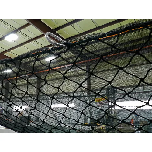 US Netting 10'x10' Fall Safety Net with Debris Liner, Black