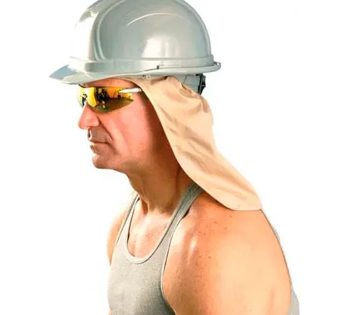 OccuNomix Hard Hat Sweatband w/Neck Shade Khaki, 971-KHK
