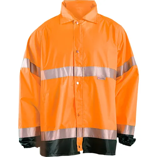 OccuNomix Breathable Foul Weather Coat, Class 3, Hi-Vis Orange, XL, LUX-TJR-OXL - Image 2