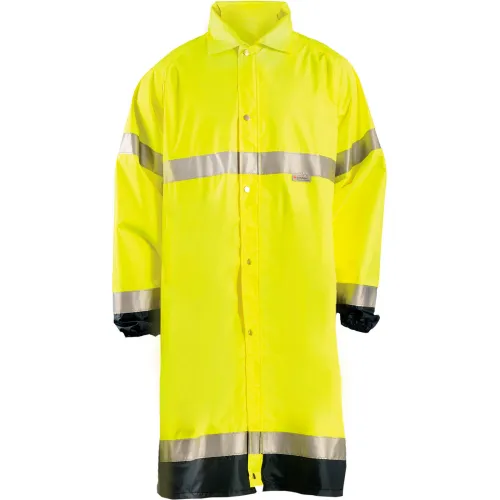 OccuNomix Premium Breathable Raincoat Hi-Vis Yellow, S, LUX-TJRE-YS