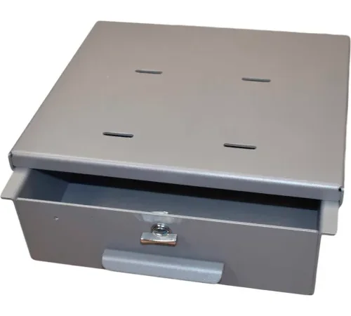 Omnimed 183025T Medium Aluminum Refrigerator Lock Box with Non-Locking Thumb Latch