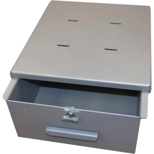Omnimed 183035T Large Aluminum Refrigerator Lock Box with Non-Locking Thumb Latch