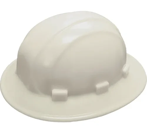White construction hard hat