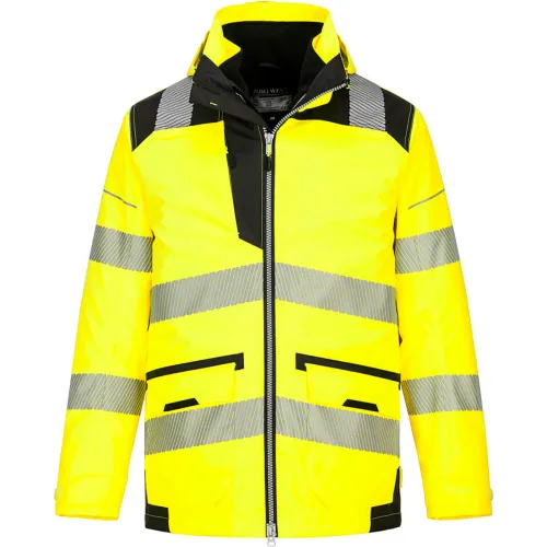 Portwest® Hi-Vis Breathable 5-In-1 Jacket, ANSI Class 3, 4XL, Yellow/Black