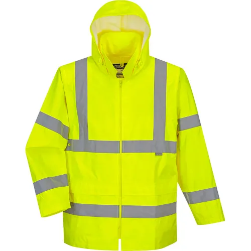 Portwest® Hi-Vis Rain Jacket, ANSI Class 3, 7XL, Yellow