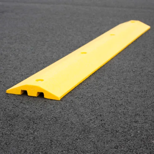 Plastics R Unique Speed Bump with Cable Protection & Hardware,Yellow, 96''L - Image 2