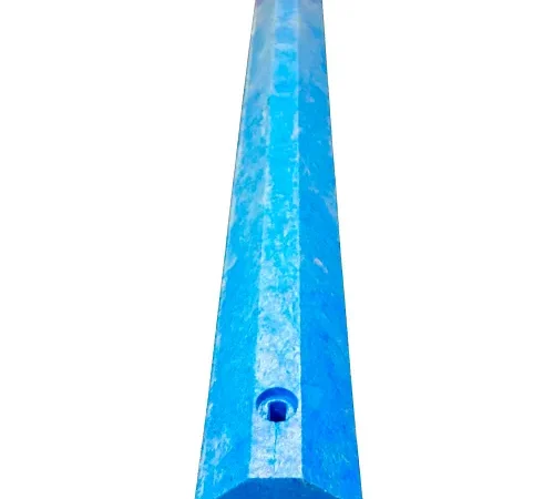 Long blue beam with two holes