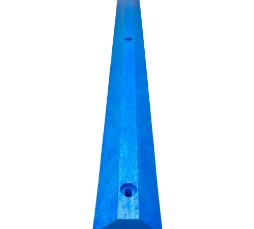 6' Ultra Parking Block with Hardware, 3-1/4"H,  Blue, ULTRA3672PBBL