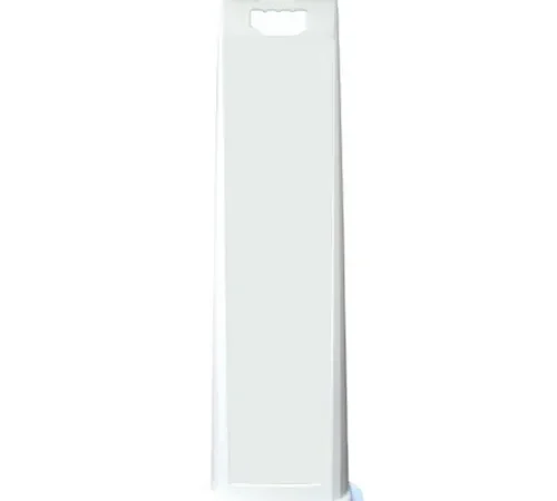 Plasticade 4100-W Vertical Panel Channelizer Barricade W/ Oversized Handle, White