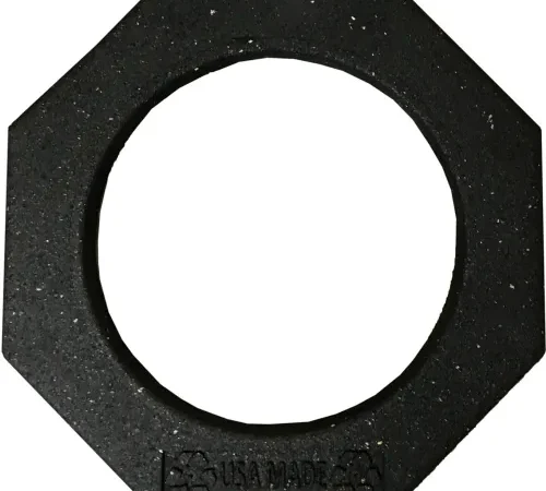 Plasticade Recycled Rubber Cone Weight, 7 lb., Black
