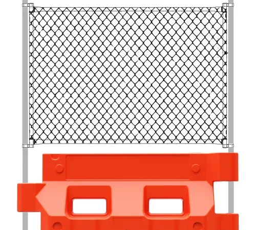 Plasticade® Fence Post For Hydrocade", Gray