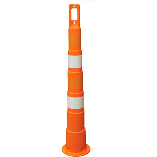 Plasticade Navicade 42" Plastic Channelizing Orange Cone, 4 6" Diamond Grade Sheeting Bands