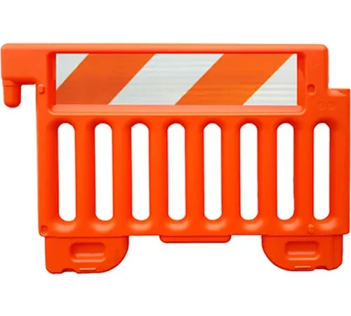 Plasticade Strongwall ADA Compliant Plastic Barricade, Orange, 38"H, Enginer Grade Sheeting