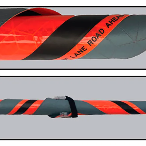 Plasticade Oralite 36" X 36" Super Bright Vivid Orange Roll-Up Sign, Road Work Ahead - Image 5