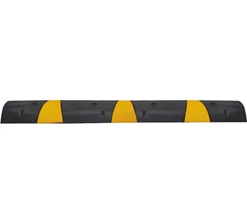 Plasticade SB72N-SE Speed Bump w/ Cat Eye Reflectors, Recycled Rubber w/ Reflective Stripes, 6' L