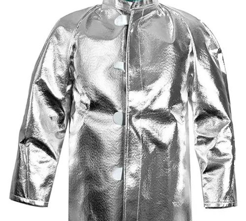 Silver aluminized heat-resistant protective jacket