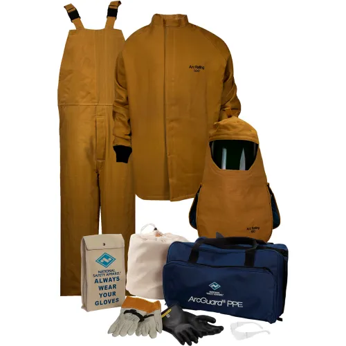 Enespro ArcGuard KIT4SC1002X08 100 cal/cm2 Arc Flash Kit, 2XL, Glove Size 08