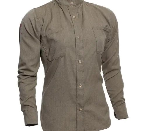 DRIFIRE Women's Flame Resistant DH Air" Work Shirt, S Short, Khaki