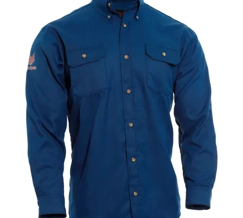 DRIFIRE Tecgen Select Flame Resistant Work Shirt, XL, Royal Blue, TCG01130222