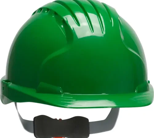 Green construction safety hard hat
